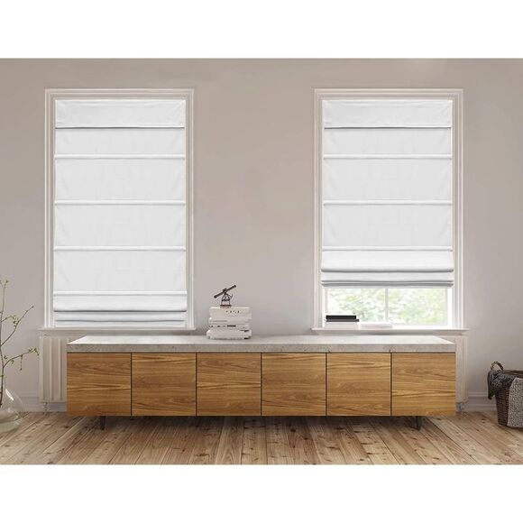 GMA Group Classic Cordless Blackout Roman Shades for Windows - Window Blinds